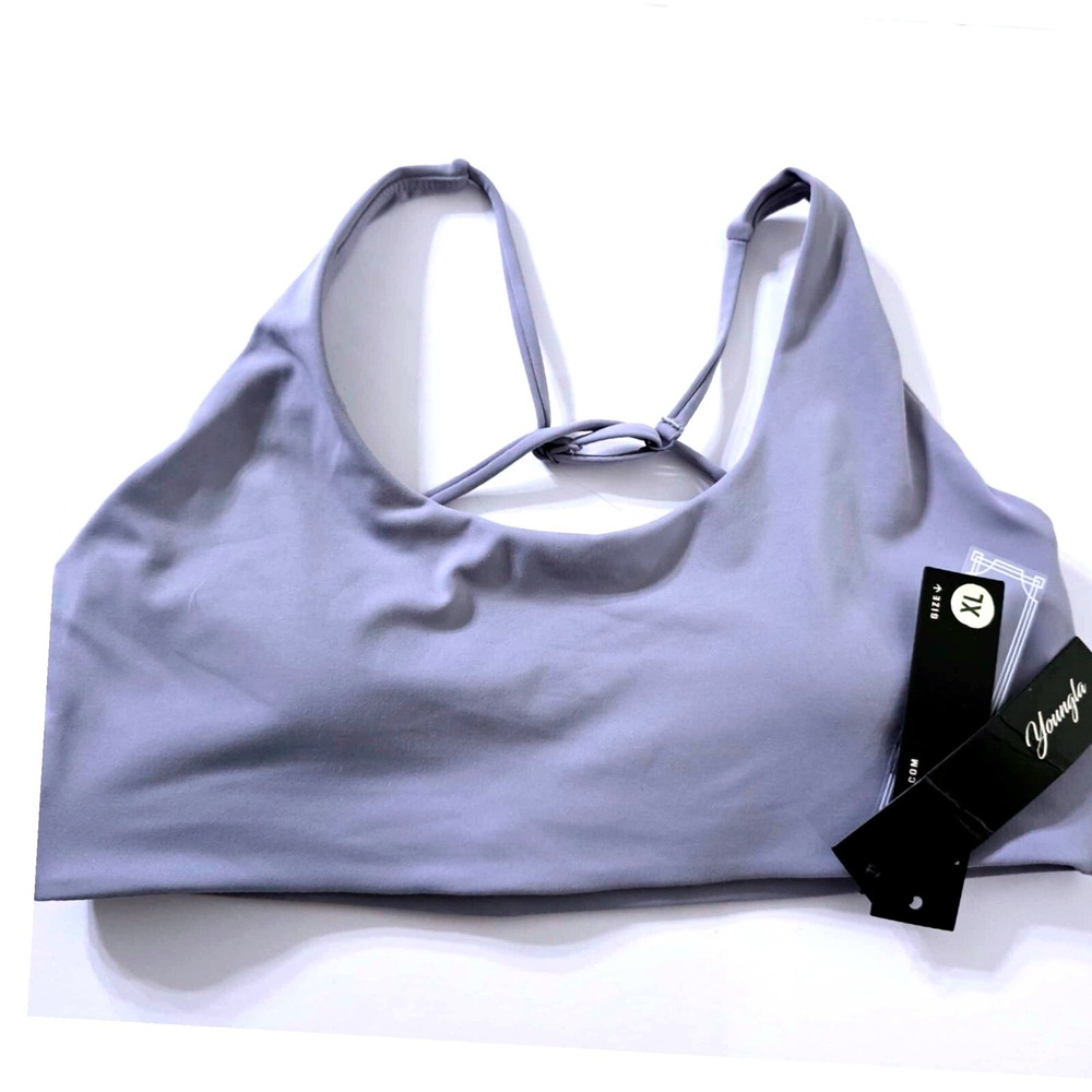 Youngla Model #W352 Sports Bra Dusty Lilac Size XL